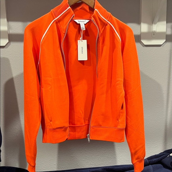 Spanx AirEssentials "Poppy" Pique Track Jacket - EXTRA SMALL (XS) - Picture 3 of 4